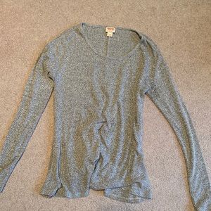 Mossimo Grey Scoop Neck Sweater